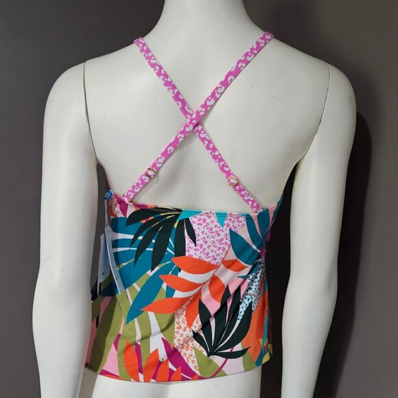 Bleu by Rod Beattie Wild at Heart High-Neck Tankini Top - Picture 4 of 8